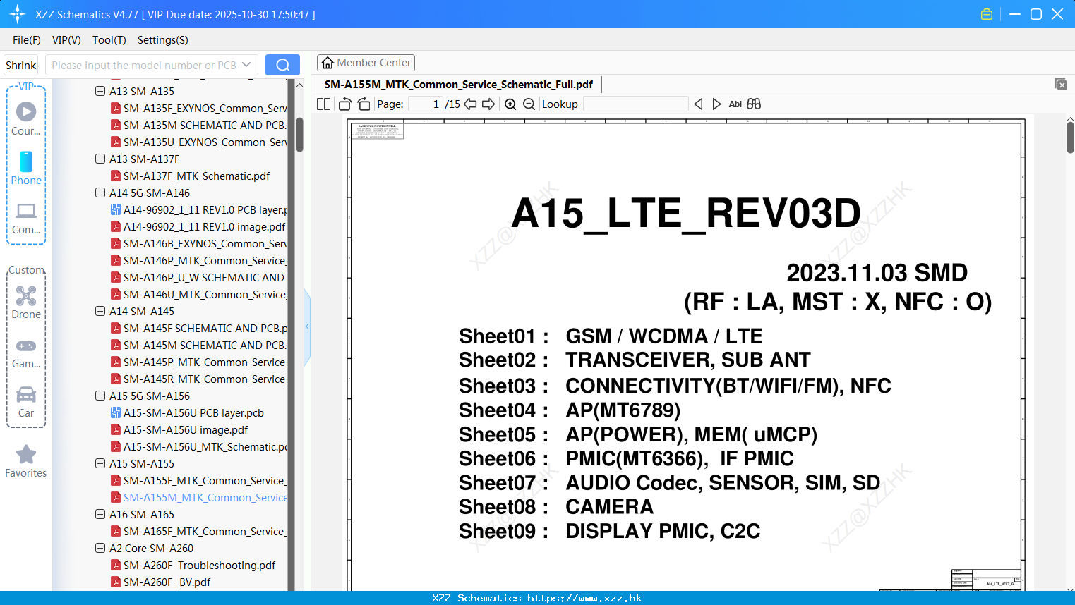 Samsung SM-A155M_MTK_Common_Service_Schematic_Full
